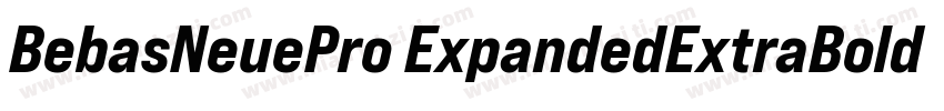 BebasNeuePro ExpandedExtraBold字体转换